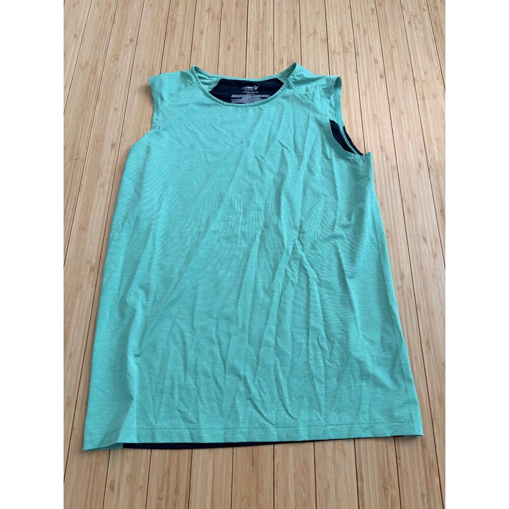 Old Navy Go-Dry Cool Boys Tank Top – Size Large – Teal/Navy